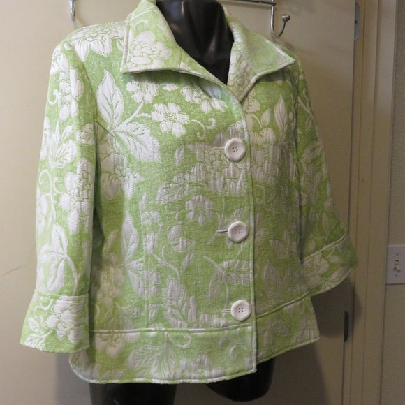 COLDWATER CREEK JACKET / NWOT / SZ 14 /BROCADE - Picture 1 of 10